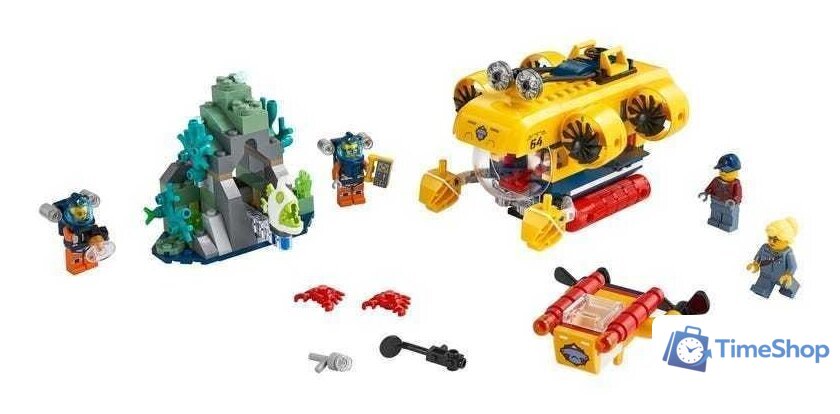 Конструктор LEGO City 60264 Океан: исследовательская подводная лодка - Изображение №3 — Интернет-магазин Time-Shop
