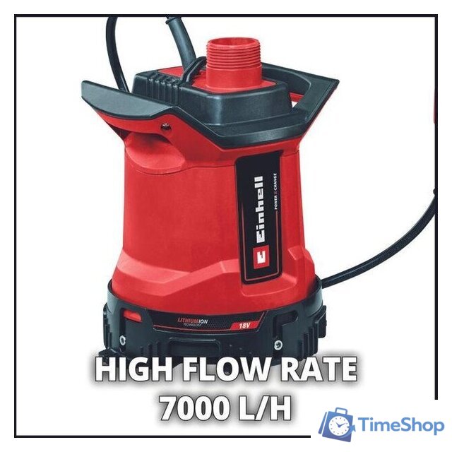 Дренажный насос Einhell GE-DP 18/25 LL Li - Solo 4181590 (без АКБ) - Изображение №2 — Интернет-магазин Time-Shop