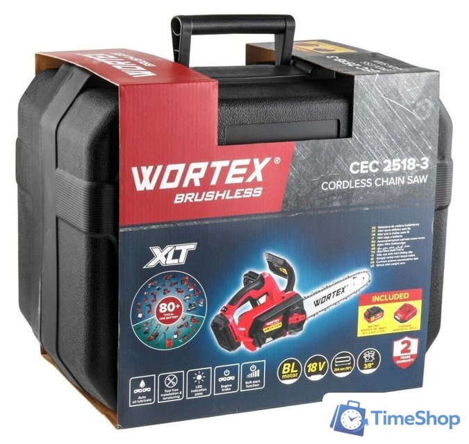 Аккумуляторная пила Wortex CEC 2518-3 ALL1 XLT Set 2325004 (с 1-им АКБ, кейс) - Изображение №15 — Интернет-магазин Time-Shop