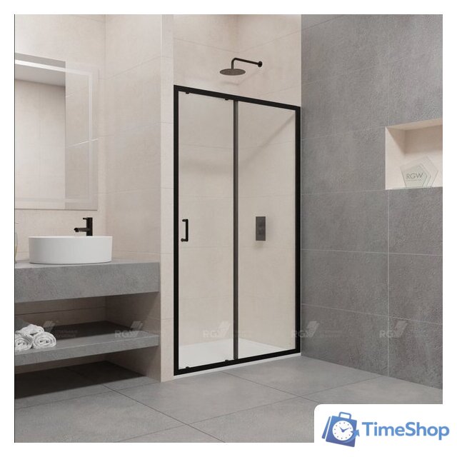 Душевая дверь RGW PA-14B 41081415-14 150 (черный/прозрачное стекло) - Изображение №1 — Интернет-магазин Time-Shop