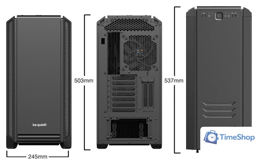 Корпус be quiet! Silent Base 601 BG026 (черный) - Изображение №2 — Интернет-магазин Time-Shop