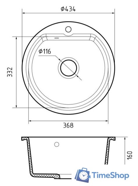 Кухонная мойка Reflexion Start RX0844SD - Изображение №7 — Интернет-магазин Time-Shop