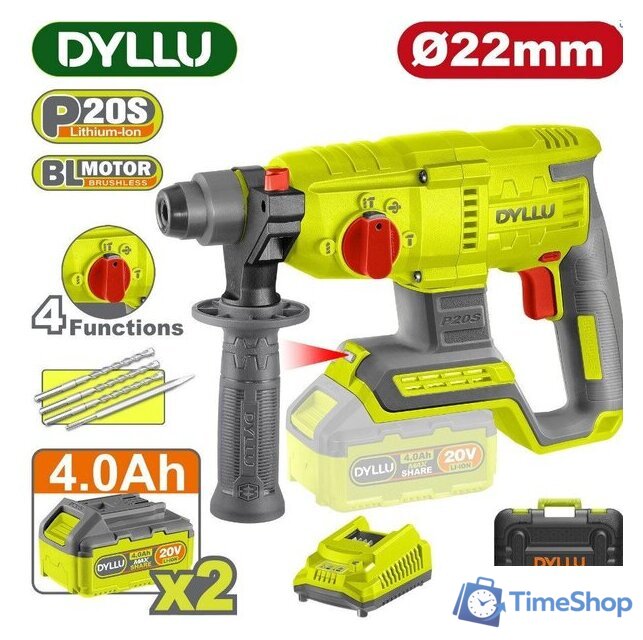 Перфоратор Dyllu DTLM15225 (с 2-мя АКБ, кейс) - Изображение №1 — Интернет-магазин Time-Shop