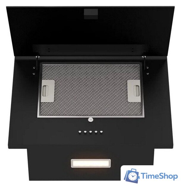 Кухонная вытяжка Elikor Коралл 50П-430-К3Д 266399 (черный/черное стекло) - Изображение №5 — Интернет-магазин Time-Shop