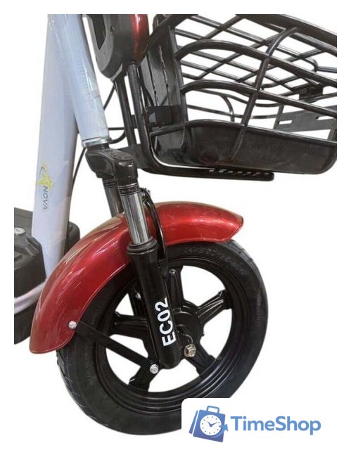 Электроскутер NOVA EC02 (красный, без цепи) - Изображение №8 — Интернет-магазин Time-Shop