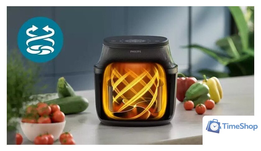Аэрогриль (аэрофритюрница) Philips 3000 Series Airfryer NA330/00 - Изображение №3 — Интернет-магазин Time-Shop