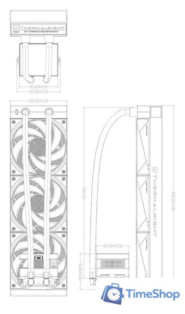 Система жидкостного охлаждения для процессора Thermalright Stream Vision 360 (белый) - Изображение №10 — Интернет-магазин Time-Shop