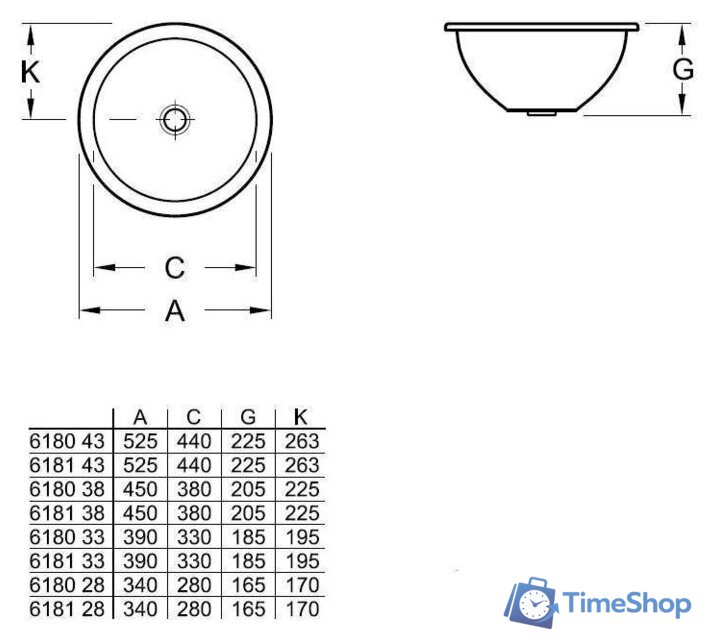 Умывальник Villeroy & Boch Loop & Friends 61803801 - Изображение №2 — Интернет-магазин Time-Shop