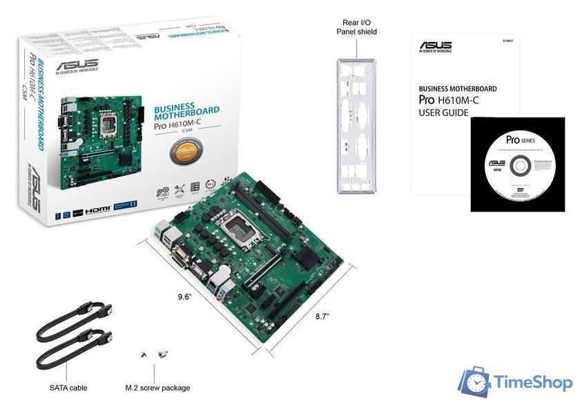 Материнская плата ASUS Pro H610M-C-CSM - Изображение №7 — Интернет-магазин Time-Shop