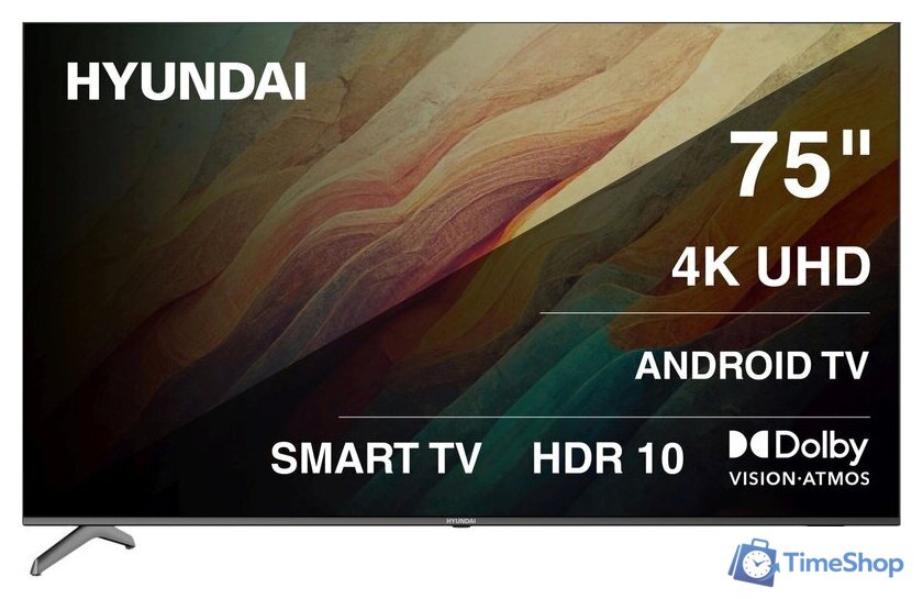 Телевизор Hyundai H-LED75BU7009 - Изображение №1 — Интернет-магазин Time-Shop