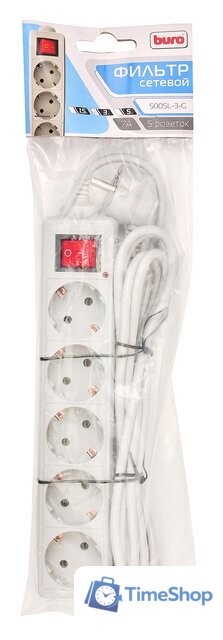 Сетевой фильтр Buro 500SL-3-G - Изображение №4 — Интернет-магазин Time-Shop