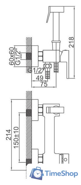 Гигиенический душ Ledeme L5398G-7 - Изображение №9 — Интернет-магазин Time-Shop