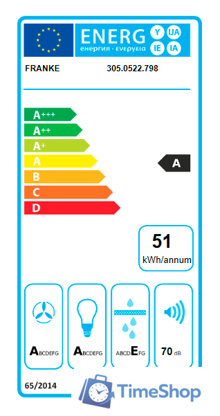 Кухонная вытяжка Franke Style Pro FSTPRO 608 305.0522.798 - Изображение №3 — Интернет-магазин Time-Shop