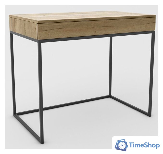 Туалетный столик без зеркала Hype Mebel Авелин 70x40 (черный/дуб галифакс натуральный) - Изображение №1 — Интернет-магазин Time-Shop