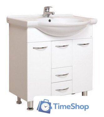  Onika Тумба под умывальник Моника 75.10 (белый) [107501] - Изображение №1 — Интернет-магазин Time-Shop