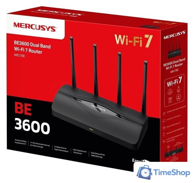 Wi-Fi роутер Mercusys MR27BE - Изображение №3 — Интернет-магазин Time-Shop