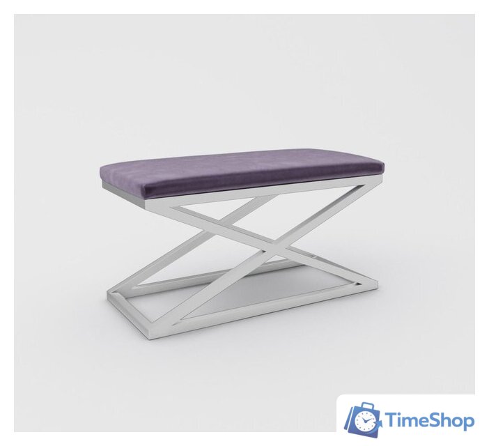 Банкетка Hype Mebel Трингл (белый/фиолетовый) - Изображение №1 — Интернет-магазин Time-Shop