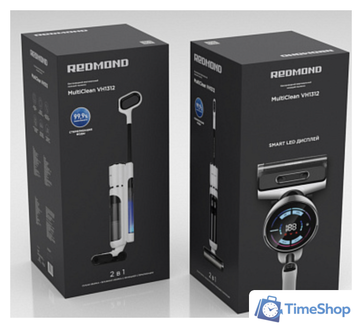 Вертикальный моющий пылесос Redmond (Редмонд) VH1312 (белый) - Изображение №5 — Интернет-магазин Time-Shop