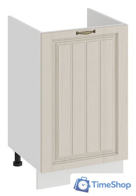 Шкаф напольный Трия Лина 1Н5М (белый/кремовый) - Изображение №1 — Интернет-магазин Time-Shop