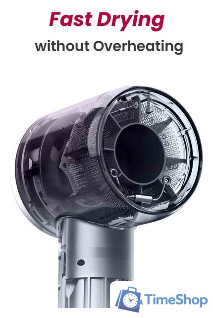 Фен Coshare SuperFlow1 High Speed Hair Dryer HD10E (gallon black) - Изображение №4 — Интернет-магазин Time-Shop