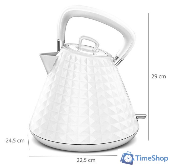 Электрический чайник Eldom C275 Nelo (белый) - Изображение №2 — Интернет-магазин Time-Shop
