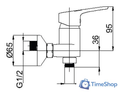 Смеситель Rubineta UNO-12 BK2 (черный) - Изображение №2 — Интернет-магазин Time-Shop