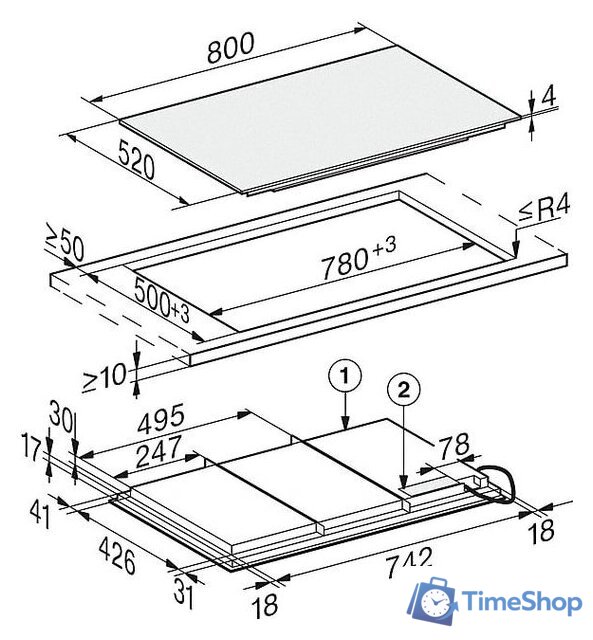 Варочная панель Miele KM 7678 FL - Изображение №4 — Интернет-магазин Time-Shop