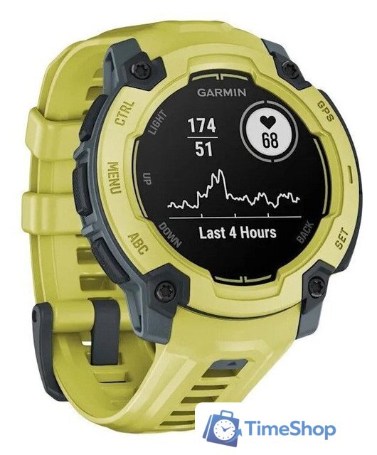 Умные часы Garmin Instinct E 45 мм (электрик лайм) - Изображение №3 — Интернет-магазин Time-Shop