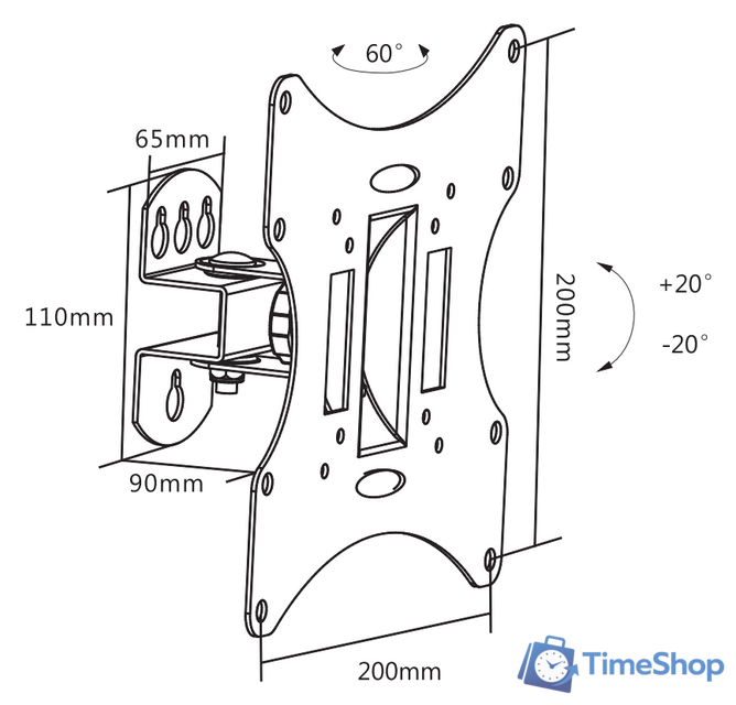 Кронштейн для телевизора Ultramounts UM858 - Изображение №2 — Интернет-магазин Time-Shop