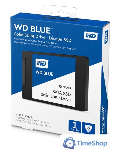 SSD WD Blue 3D NAND 1TB WDS100T2B0A - Изображение №2 — Интернет-магазин Time-Shop