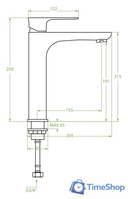 Смеситель Laveo Raila BLL 02ND - Изображение №2 — Интернет-магазин Time-Shop
