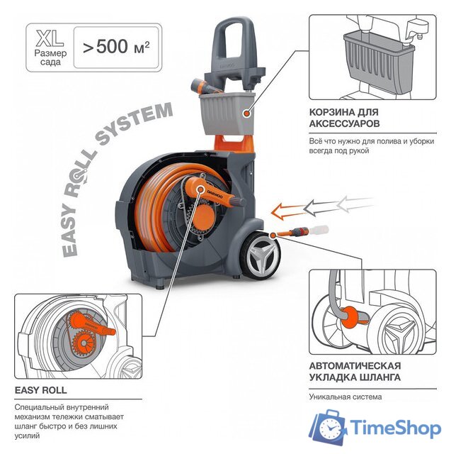Тележка со шлангом Daewoo Power DWR 4040 - Изображение №3 — Интернет-магазин Time-Shop