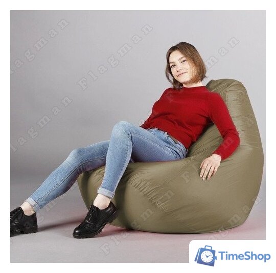 Кресло-мешок Flagman Груша Макси Г2.2-01 (темно-бежевый) - Изображение №12 — Интернет-магазин Time-Shop