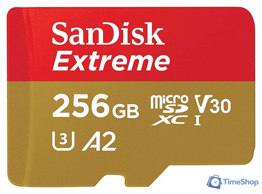 Карта памяти SanDisk Extreme microSDXC SDSQXAV-256G-GN6MN 256GB - Изображение №1 — Интернет-магазин Time-Shop