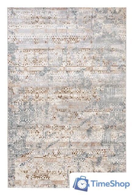 Ковер для жилой комнаты Radjab Carpet Бьянка Прямоугольник D057A 8083RK-B (1.4x2, Cream Shirink/Blue Fdy) - Изображение №1 — Интернет-магазин Time-Shop