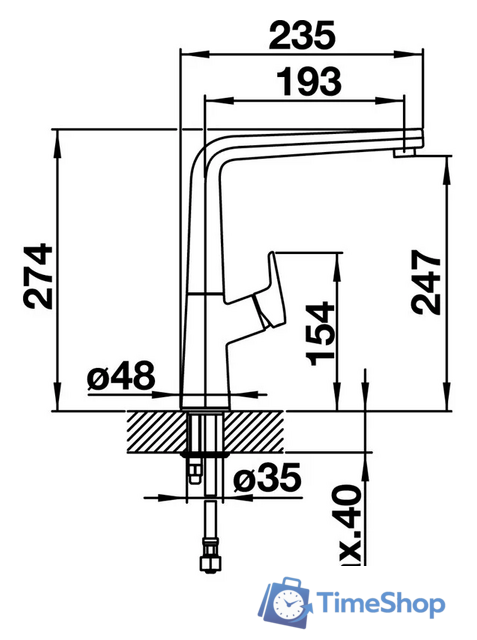 Смеситель Blanco Avona (хром) - Изображение №2 — Интернет-магазин Time-Shop