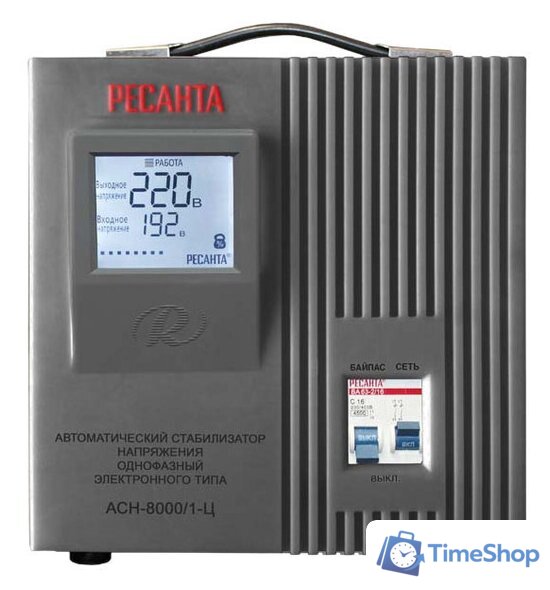 Стабилизатор напряжения Ресанта АСН-8000/1-Ц - Изображение №1 — Интернет-магазин Time-Shop