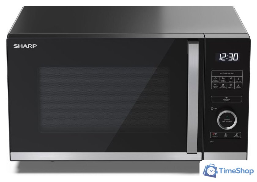 Микроволновая печь Sharp YC-QS254AE-B - Изображение №2 — Интернет-магазин Time-Shop