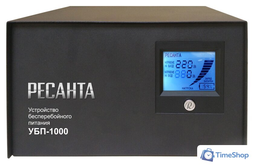 Источник бесперебойного питания Ресанта УБП-1000 - Изображение №1 — Интернет-магазин Time-Shop