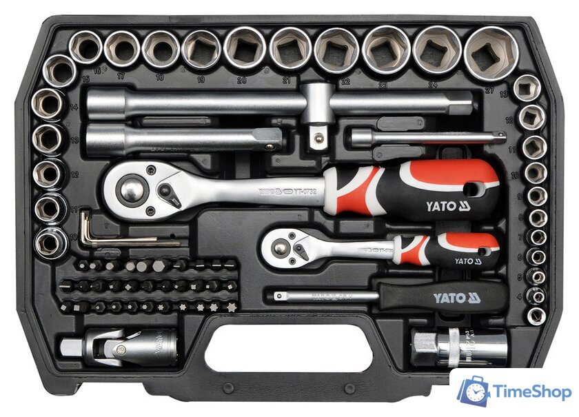 Универсальный набор инструментов Yato YT-38782 72 предмета - Изображение №1 — Интернет-магазин Time-Shop