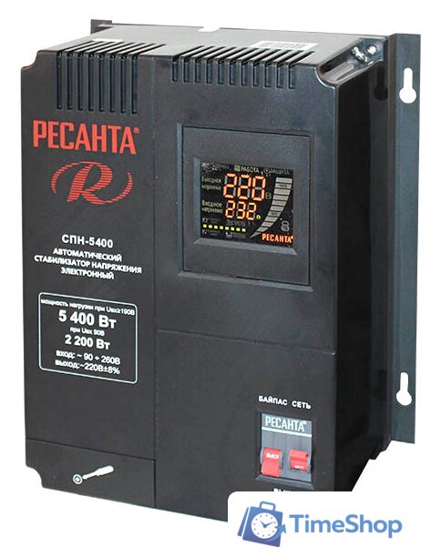 Стабилизатор напряжения Ресанта СПН-5400 - Изображение №1 — Интернет-магазин Time-Shop