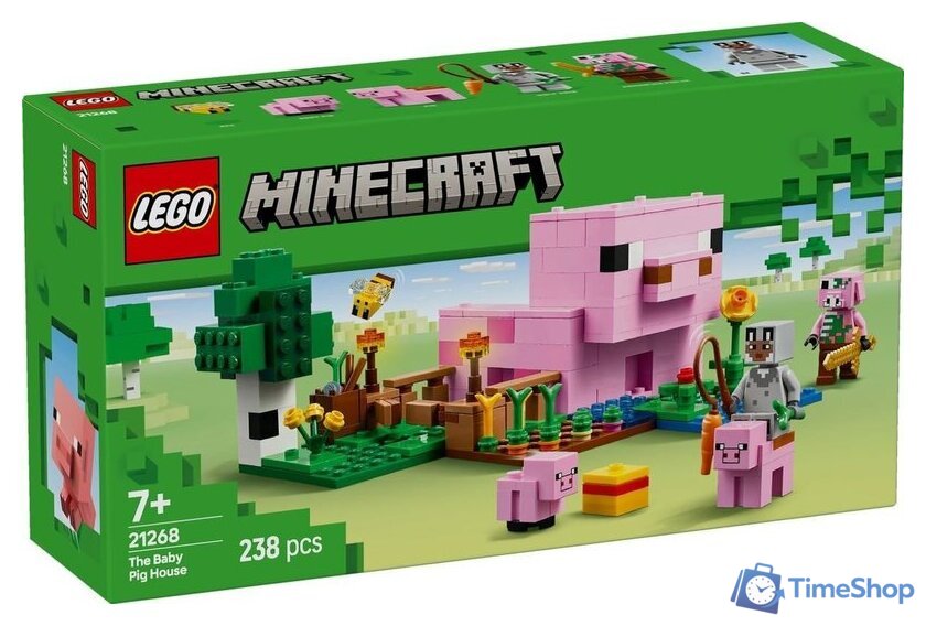 Конструктор LEGO Minecraft 21268 Домик поросенка - Изображение №1 — Интернет-магазин Time-Shop