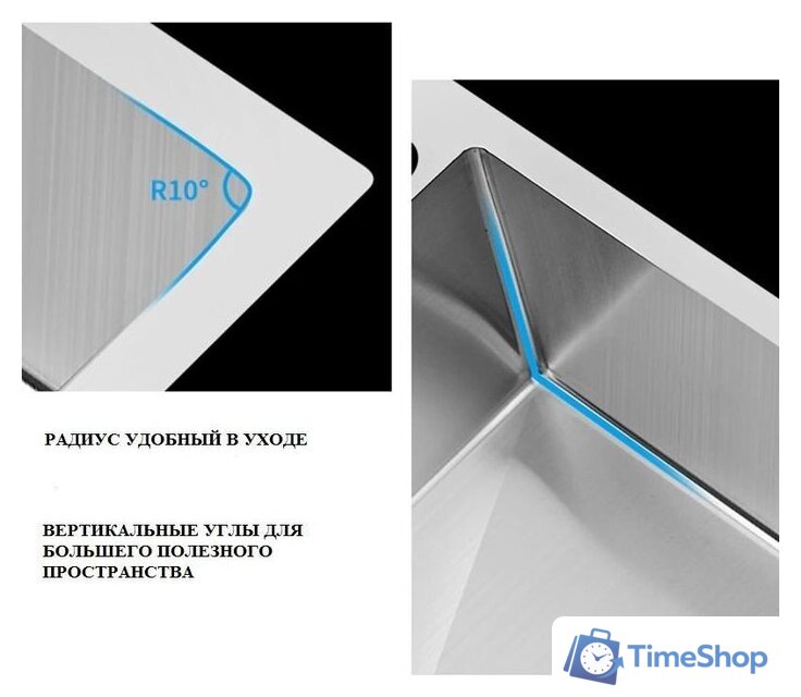 Кухонная мойка Futur FK 6050 Eco Embossing Pop-up Board plus (Satin) - Изображение №10 — Интернет-магазин Time-Shop
