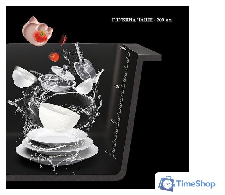 Кухонная мойка Futur FK 6050 Eco Embossing Pop-up Board plus (Satin) - Изображение №13 — Интернет-магазин Time-Shop