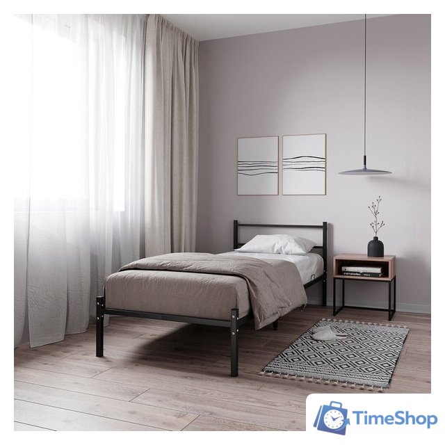 Кровать Князев Мебель Калабрия 1 КЛ1.80.200.Ч (черный муар) - Изображение №4 — Интернет-магазин Time-Shop