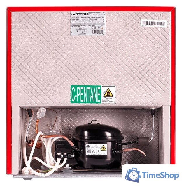 Однокамерный холодильник MAUNFELD MFF50RR - Изображение №6 — Интернет-магазин Time-Shop