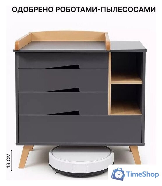 Детский комод Rant Lago Pro 800/4 (moon grey) - Изображение №8 — Интернет-магазин Time-Shop