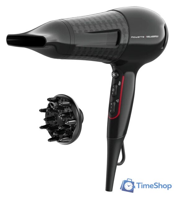 Фен Rowenta Karl Lagerfeld CV613LF0 - Изображение №1 — Интернет-магазин Time-Shop