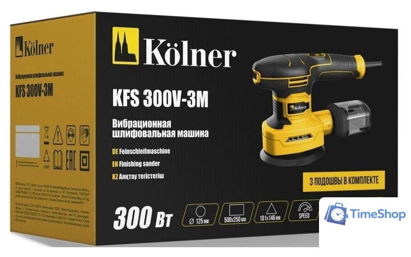 Виброшлифмашина Kolner KFS 300V-3M - Изображение №6 — Интернет-магазин Time-Shop