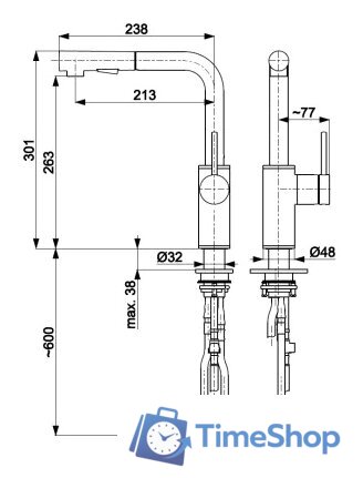 Смеситель Armatura Duero Basic 6623-110-22 - Изображение №2 — Интернет-магазин Time-Shop